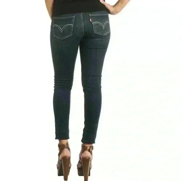 Levi's 535 Juniors 9S/C Legging Skinny Blue Denim Jeans Stretch Original VTG Y2K - Picture 2 of 16